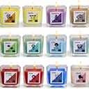 12 Constellations Premium Votive Scented Candles Set - 12 Unique Scents Including Lavender, Vanilla, Lemon & Mint, 100% Natural Soy, Non-Toxic, Small Candles for Aromatherapy, Gifts & Home Dcor