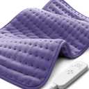 Heating Pad for Pain Relief | Electric Heat Pad for Back, Neck, Shoulder & Cramps | 6 Heat Settings, Auto Shut-Off, Moist & Dry Heat Options | Machine Washable, 12” x 24” | Ideal Gift for Men & Women