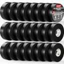 SWRT 24 Pack UL/CSA Listed Black Electrical Tape 7 mils-600V, 0.75 in x 66 FT Electric Tape Flame Retardant, Strong Adhesive, for Home DIY Electrical Repairs Professional Installations