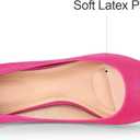 mysoft Kitten Heels for Women Low Heel Pumps 2 Inch Closed Toe Wedding Dress Shoes, 9.5