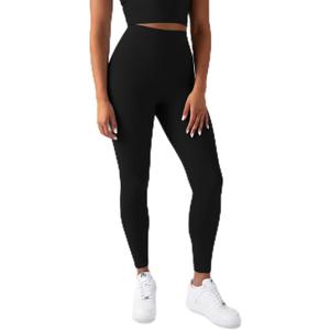 YITTY Active Women's Ultraluxe Kick Flare High Waist Legging, Athleisure, 4-Way-Stretch, Iconic Black, M, Petite | 28" Inseam