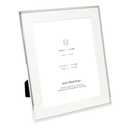 Isaac Jacobs 10x12 (Matted 8x10) Silver Metal Picture Frame, Classic Metal Photo Frame Made For Tabletop & Hanging Display, Photo Gallery and Wall Art (10x12 (Matted 8x10), Silver)