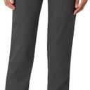 Lee Women's Wrinkle Free Relaxed Fit Straight Leg Pant (18, Charcoal Heather)