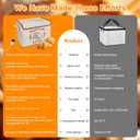 Folding Bread Proofing Box - Foldable Dough Proofer Boxs, with 6-speed 50-131 Temp Control & 9-speed 48H Timer, Fermentation box for Sourdough, Pizza, Yogurt, Kombucha