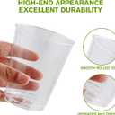 JollyPack 300 Pack Clear Plastic Cups 10 OZ Disposable Heavy-duty Hard Drinking Cups for Christmas, Wedding, Home, Dinner and other Events