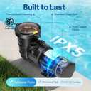 VIVOHOME 1.0 HP 5280 GPH Energy-Saving Above Ground Swimming Pool Pump, 115V with Strainer Basket, ETL & DOE Certified