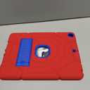 Grifobes for iPad 9th Generation Case, iPad 8th/7th Generation Case 2021/2020/2019, Heavy Duty Shockproof Rugged Protective 10.2" Cover with Stand for iPad 9 8 7 Gen 10.2 inch (Red+Blue)