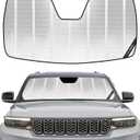 Pigenius Windshield Sunshade for Jeep Grand Cherokee 2022-2026, Grand Cherokee L 2021-2026 Custom Front Window Sun Shade - BLAZBLOCK
