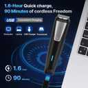 Valano Beard Trimmer Hair Clippers for Men All-in-One Self-Sharpening Electric Men's Cordless Rechargeable Mustache Grooming Kit Gift for Ear Nose Body Public