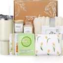 Birthday Gifts for Women Self Care Gifts Get Well Soon Gifts, Relaxing Spa Gifts Basket Care Package w/Luxury Flannel Blanket 40 oz Tumbler, for Her Wife Mom Friends Sister