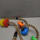 Rainbow Craft Colorful Climbing Rope  6.5ft with 5 Knotted Foot  Kids Ninja Rope for Ninja Warrior Slackline Obstacle Course Accessories Kids Swing Set Backyard Play