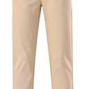 Dress Pants for Boys Comfort Elastic Waist Golf Pants Straight Leg Casual Slacks Quick Dry Chino Pants Khaki M (M)