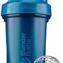BlenderBottle Classic V2 Shaker Bottle Perfect for Protein Shakes and Pre Workout, 20-Ounce, Ocean Blue