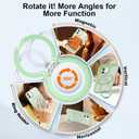 ZHK 360 Rotatable Ring for iPhone 11 Case Magnetic, [Military Grade Drop Proof] [Translucent Frosted Back Panel] Slim Non-Slip Matte Phone Case for iPhone 11 6.1'', Grass Green