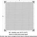 Winemana Black Shade Cloth 30x30 FT– 90% Sun Shade Mesh Tarp for Greenhouse, Garden, Patio, Dog Kennel, Chicken Coop, and Outdoor Protection, Plants Cover Shade Netting with 2 Reinforced Grommets