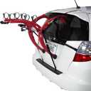 Saris Bones EX Car Trunk Bicycle Rack Carrier, Mounts 3 Bike, Red Sparkle- Durable, Rust-Free, Anti-Sway Straps, Fits Most Vehicles, Made in USA, Arc-Based Design, 100% Recyclable Materials