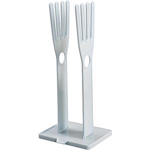 Kitchen Glove Holder Kitchen Glove Stand Holder Rubber Glover Drying Dryer Rack Reusable Rubber Glove Clothes Drying Rack for Dish Gloves and Rags (Blue)