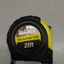 Tape Measure 25 Ft - Metal Retractable Tape Measure with Fractions, Easy Read, 1-inch Wide X 25 Foot (7.6 m, Yellow)