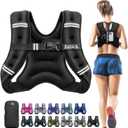 BAGAIL Comfort-Fit Weighted Vest for Woman, Even Weight Distribution, Faster Weight Loss, No-Chafe or Bounce for Walking & Running with Detachable Phone Pouch & Reflective Stripes (Size: 8 Lb)