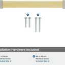 Amerock | Cabinet Pull | Brushed Gold/Satin Nickel | 6-5/16 inch (160 mm) Center to Center | Overton | 1 Pack | Drawer Pull | Drawer Handle | Cabinet Hardware