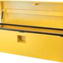 Industrial Steel Truck Tool Box w/Gas-Shock Lid, Pry-Resistant Security & Weatherproofing Toolbox Organizer Chest Fits Pickup, Truck Bed, RV, Trailer