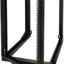 Tecmojo 15U Wall Mount Server Rack, Open Frame Network Rack for 19" Computer/AV/Data/IT/Media Equipment, 24" Depth, 16" Apart Mounting Holes, Swing Gate, Square and Tapped Holes