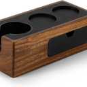 MHW-3BOMBER Espresso Tamping Station, 4 in 1 Walnut Espresso Organizer Box with Magnetic Drawer for Storage 51-58mm Espresso Tamper,Distributor,Portafilter and Espresso Accessories,CH6718