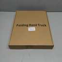 SOYO Folding Hand Truck, 500lbs Heavy Duty Dolly, Portable 6 Wheels Collapsible Luggage Cart with 2 Elastic Ropes for Moving, Travel, Shopping, House Office Use, Orange