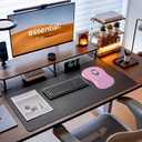 HunDun Ergonomic Mouse Pad Wrist Support, Wrist Rest Mousepad for Carpal Tunnel Pain Relief with Integrated Memory Foam Slope Massage Bulge,Pink Mouse Pads for Wireless Mouse & Desk
