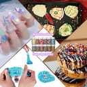 LIKETURE Fake Sprinkles 110g Glow in the Dark Polymer Clay Sprinkles for Slime Resin Faux Sprinkles Craft Fake Candy Sprinkle for Shaker Card Phone Case DIY Crafts (Glowing Star-110G)
