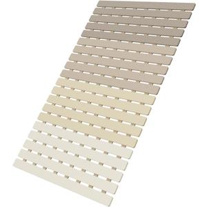 MBOSS Bath Tub Shower Mat Non Slip Bathtub Mats for Bathroom Shower Floor Mat Bath Mats for Shower Tub Anti Slip Shower Mat with Drain Hole and Large Suction Cups (27.5" x 15.7" (Rectangular), 4-Color Gradient Beige)