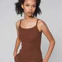 Women's Slim T Shirt Tops (X-Large, Brown)