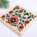 24 PCS 6 Sets Stretcher Bars for Needlework, 3 Sizes Wooden Canvas Stretcher Bars with Thumb Tacks Needlepoint Frame Canvas Stretchers Bar Set for Crafts Supplies, Gifts(7.87", 11.81", 15.75")