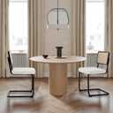 Velvet Chair Seat Covers for Mid Century Modern Dining Chairs, Armless Accent Chairs Seat Slipcovers Pack of 4 (Off White)