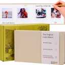 The Original 48 Pockets Classic Linen Hardcover Photo Album, Wedding Guest Book With Writing Space For Instax Square Film, SQ1, SQ6, SQ40 Cameras & Square Link Printer (Beige Cream, For Instax Square)
