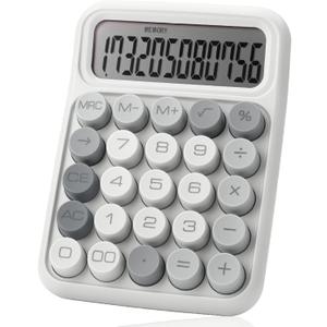 Mr. Pen Mechanical Switch Calculator - 12 Digits, Large LCD Display, Gray with Big Buttons