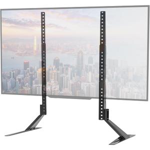 WALI Universal TV Stand, TV Legs for Most 27 to 85 inch LCD Flat Screen TV, Mounting Holes up to 1000 by 800mm, 27 to 85 inch (TVS004), Black