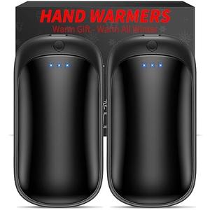 2 Pack Hand Warmers Rechargeable, Portable Electric Hand Warmers Reusable, USB 2 in 1 Handwarmers, Outdoor/Indoor/Warm Gifts for Men Women Kids Pack Of 2