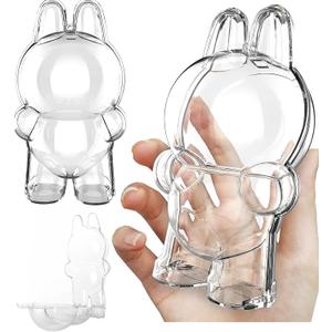 Protective Case Cover for Standing - Crystal-Clear Hard Display Box with Keychain & Dustproof Cover, Dustproof Scratch-Resistant Portable Hanging Case for Standing(Figure Not Included)