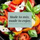 COOK WITH COLOR Mixing Bowls with Lids - 12 Piece Plastic Nesting Bowls Set includes 6 Prep Bowls and 6 Lids, Microwave Safe Mixing Bowl Set, Mint Embossed