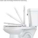 Elongated Toilet Seat Slow Close, Easy to Install & Clean, Soft Close Toilet Seat, Detachable Seat for Longtime Usage, White
