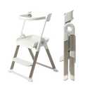 Boon Pivot Toddler Tower Kids Kitchen Step Stool - Folding Toddler Step Stool for Bathroom Sink or Kitchen Counter - Step Stool for Toddlers with CPC Certification - White - Ages 18 Months to 4 Years