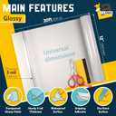 Self-Adhesive Clear Laminating Roll 12 x 30ft - 2 Pack Glossy Laminating Film 3 MIL Roll - Ideal for Crafting, Document, Stickers