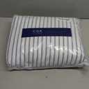 Extra Deep King Sheet Set - 6 Piece Breathable and Cooling Sheets - Hotel Luxury Bedding for Women, Men, Kids & Teens - Easy & Secure Fit - Soft and Wrinkle Free - Extra Deep Pockets - Blue Stripes