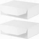2Pcs 13x9x4 Inches White Gift Boxes with Lids for Presents Magnetic gift box White Large Gift Box for Bridesmaid ProposalGroomsman (Glossy White)