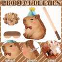 Seematn Capybara Piata Bundle Capybara Birthday Party Supplies Animal Piata Bundle with a Blindfold, Bat and Confetti for Birthday Baby Shower Party Decorations