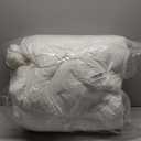 Down Comforter Queen Size  All Season Medium Weight Fluffy White Duvet Insert, Warm Feather Bedding, Soft 100% Cotton Cover, 90x90 Inch