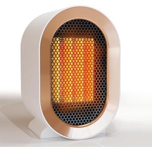 Swocky Indoor Electric Portable Space Heater, 1200W Personal Desk Heater, Fast Quiet Heating Ceramic for Large Room,Bedroom and Office Use (White)