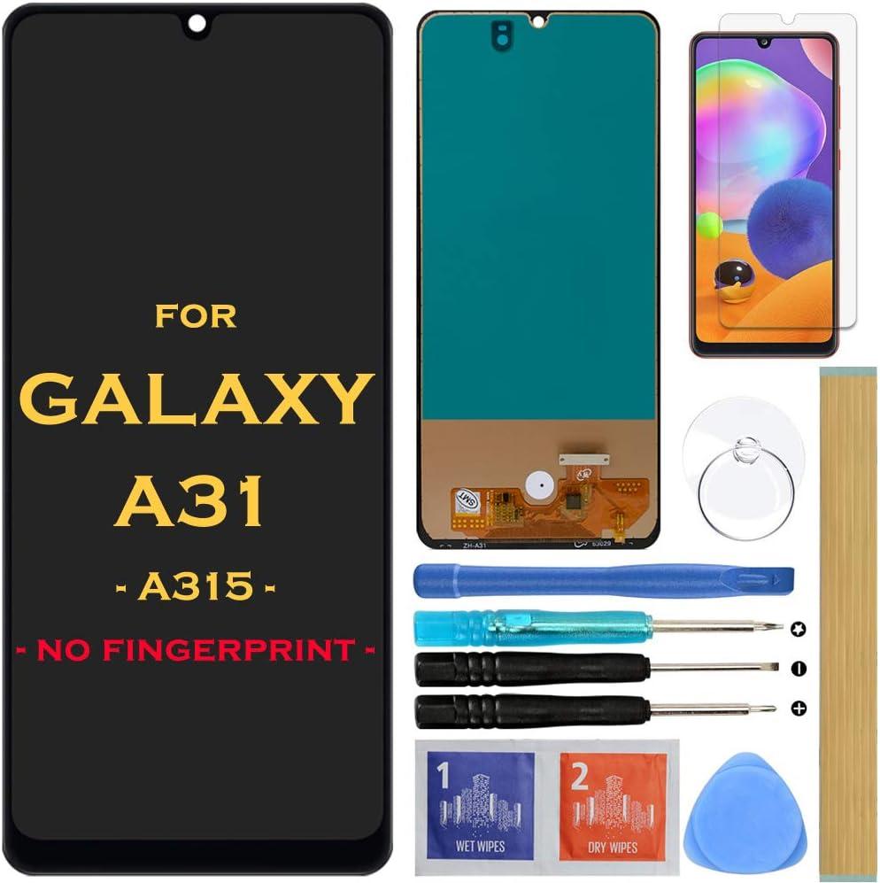 Screen Replacement LCD Display Touch Digitizer Assembly for Samsung Galaxy A31 A315 SM-A315F SM-A315F/DS A315G 6.4" (Black)