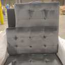 Two Seat Sofa Bed With Drop Down Coffe Table, TCDG-VN, Fabric: YS-01 Dark Grey - YJHLR-39